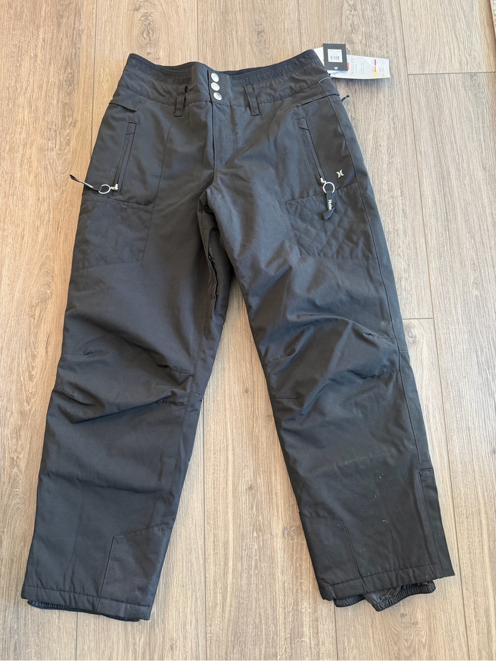 Hurley Black Cargo Snow Pants